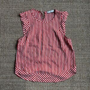 Sandro Vibrant Striped Sleeveless Top